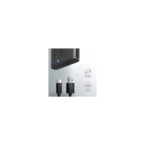 AXAGON EEM2-SBC externý box pre M.2 SATA SSD kovový USB-C 3.2 - Externé boxy - Obrázok Z560700301