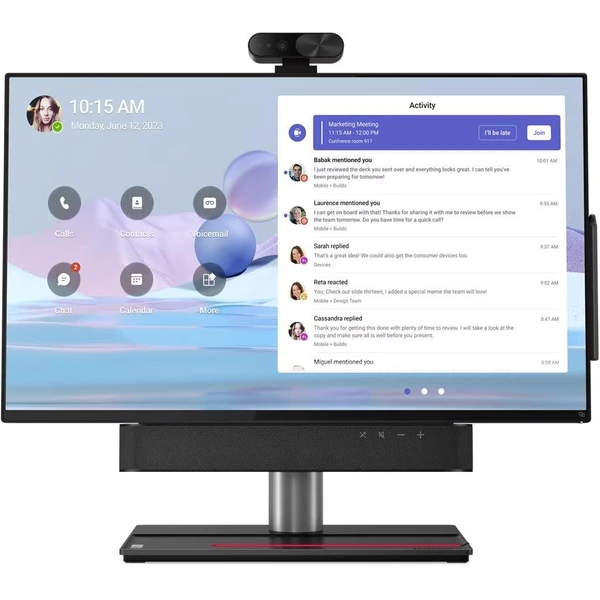 Lenovo ThinkSmart View Plus čierny - All-in-one - Hlavný obrázok