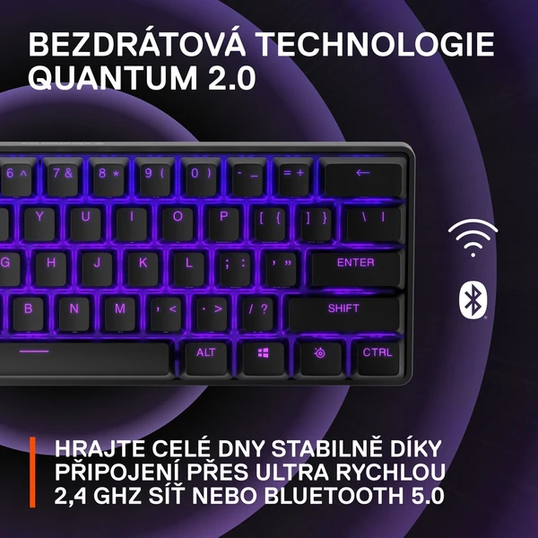 SteelSeries Apex Pro Mini bezdrôtová herná klávesnica UK - Klávesnice - Obrázok Z5M3000O01