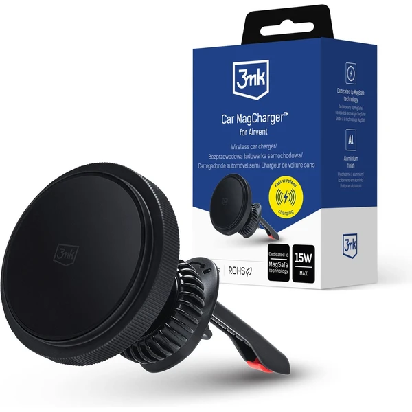 3mk držiak do auta Car MagCharger™ do mriežky - Nabíjačky - Hlavný obrázok