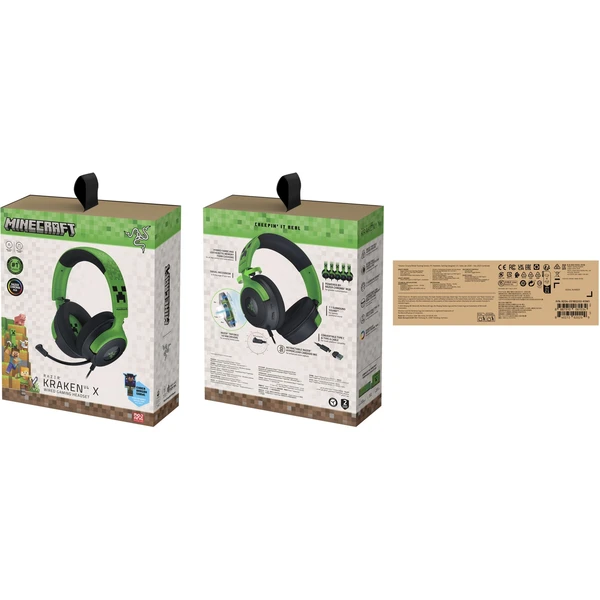 Razer Kraken V4 X Minecraft Ed. herné slúchadlá čierna - Slúchadlá - Obrázok Z5QD000J01