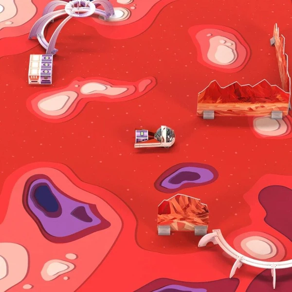 Ozobot podložka Challenge Mat: Misia na Mars - Podložky - Obrázok Z5RF000P01