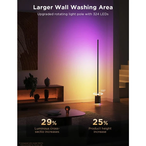 Govee Lyra RGBICWW Pre LED lampa s reproduktorom čierna - Inteligentné osvetlenie - Obrázok Z635000K01
