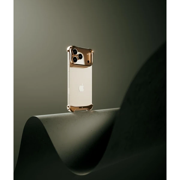Arc Pulse hliníkový ochranný rám iPhone 17 Pro ružový bronz - Puzdra - Obrázok Z6DJ000K01