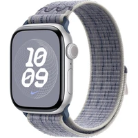 Apple Watch 42/41/40mm šedo-modrý prevliekací remienok Nike - Remienky