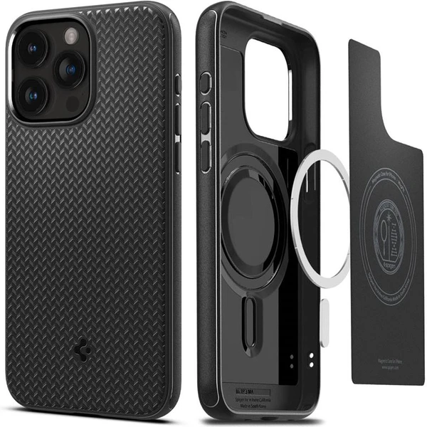 Spigen Mag Armor MagFit kryt iPhone 15 Pre matne čierny - Puzdra - Hlavný obrázok