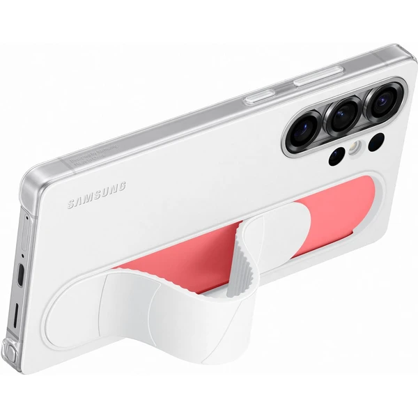 Samsung Standing Grip Case kryt s pútkom Galaxy S25 Ultra biely - Puzdra - Obrázok Z7CC000J01