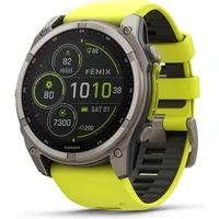 Garmin Fenix 8 Solar 51 mm titán žlté - Inteligentné hodinky
