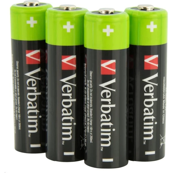 Verbatim AA Premium nabíjacia batéria 2600 mAh (4ks) - Batérie - Obrázok Z843000701