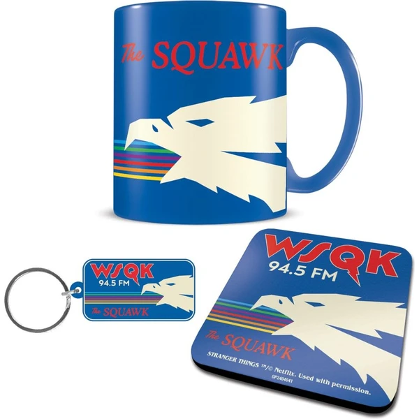 Darčekový set Stranger Things - WSQK (hrnček, podtáček a kľúčenka) - Darčekové sady - Obrázok Z8IN000K01