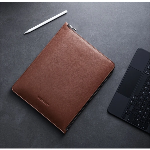 Woolnut Leather Folio kožené puzdro iPad Pro 11"/iPad Air 11" hnedé - Puzdra - Obrázok Z8LR100501