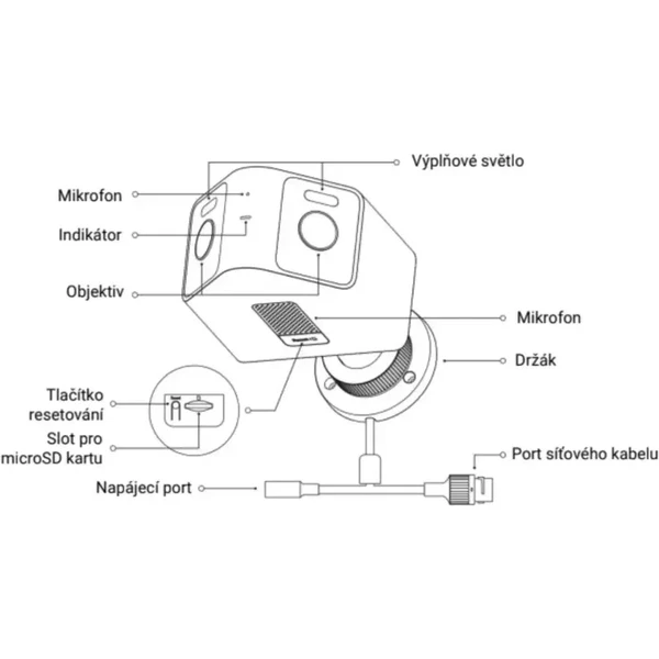 Xiaomi Outdoor Camera CW100 Dual EÚ biela - Kamery - Obrázok Z8SJ000K01