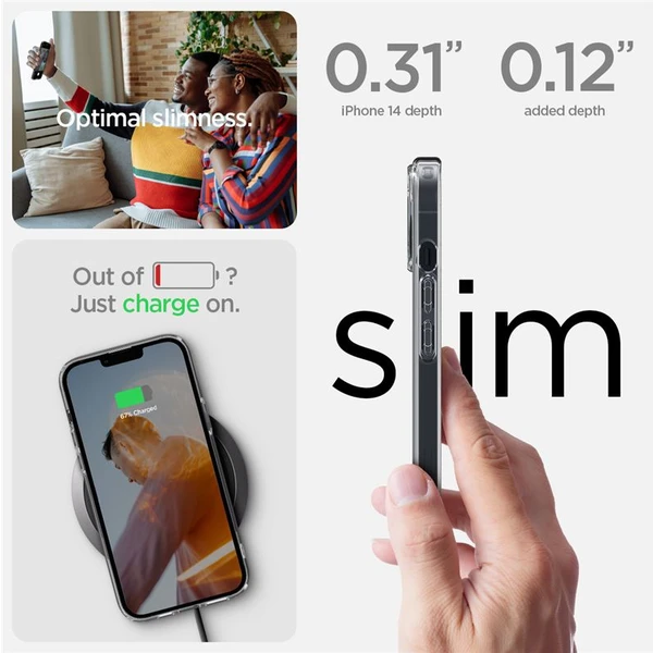 Spigen Ultra Hybrid kryt iPhone 14 číry - Puzdra - Obrázok Z92H300401