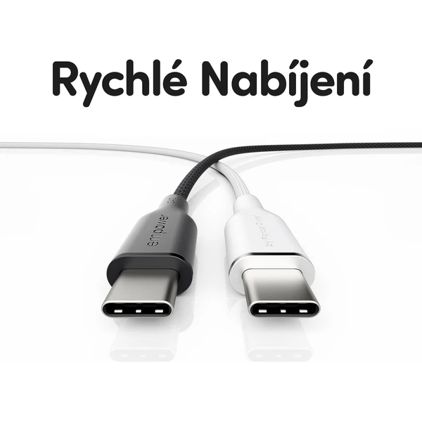 PanzerGlass USB-C/USB-C napájací kábel 240W 2m čierny - Káble a redukcie - Obrázok Z93J000K01