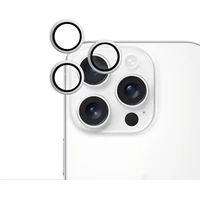 iWant ochrana šošoviek na kameru Apple iPhone 16 Pro/16 Pro Max strieborná - Ochranné fólie a sklo