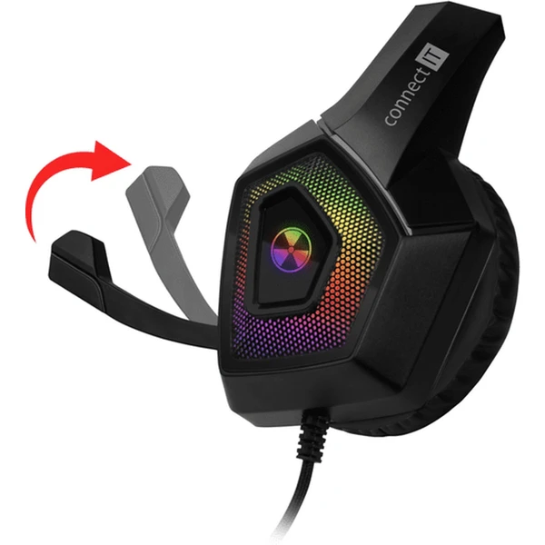 CONNECT IT BATTLE RGB Ed. 3 herné slúchadlá čierna - Slúchadlá - Obrázok Z9NFF00101