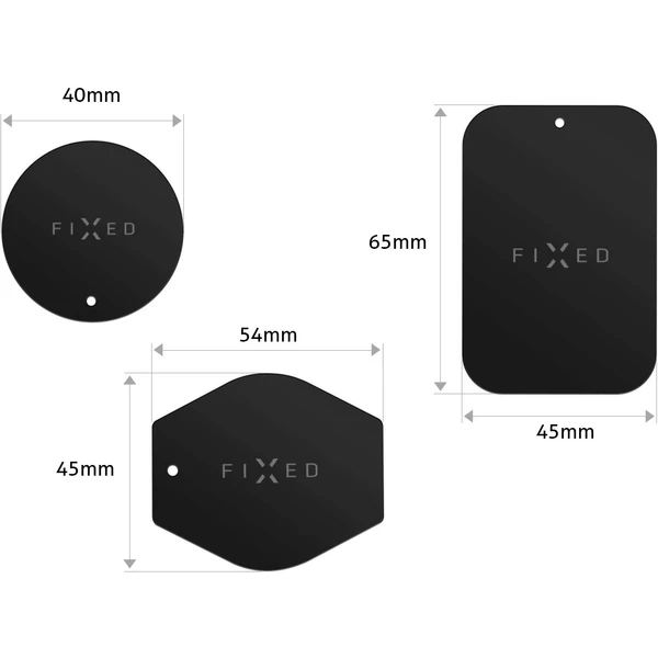 FIXED ICON Plates sada magnetických plieškov čierna - Držiaky - Obrázok Z9YT100301