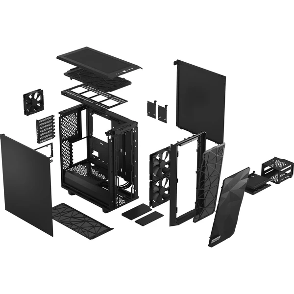 Fractal Design Meshify 2 Compact Čierna Solid - Počítačové skrine - Obrázok ZABW600301