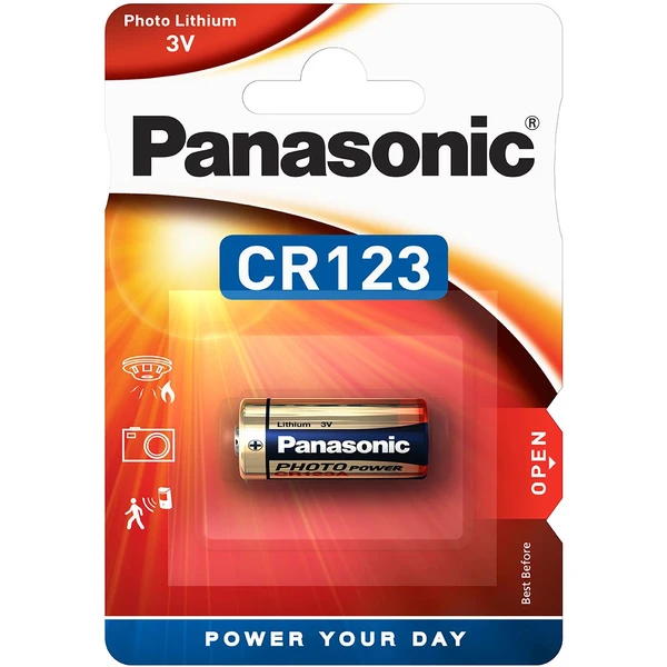 Panasonic CR123A lítiová batéria, 1 ks - Batérie - Hlavný obrázok
