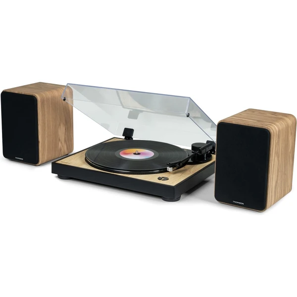 Thomson WS602DUO aktívny stereo HiFi reproduktory s BT hnedé - Reproduktory - Obrázok ZBIE000O01