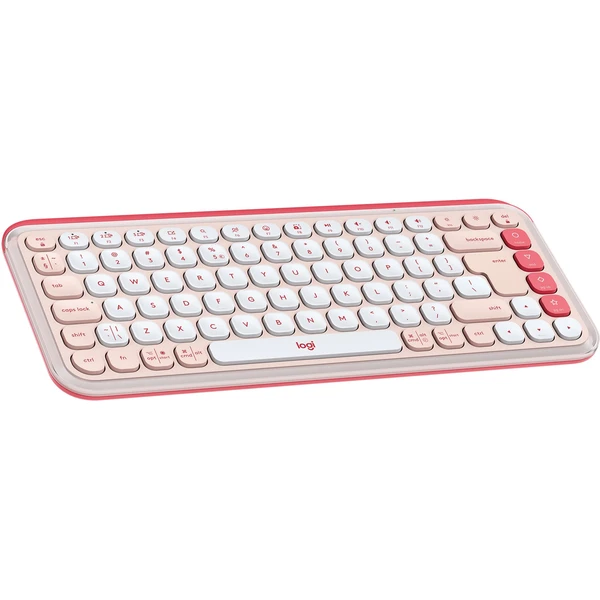 Logitech POP ICON KEYS (US) klávesnica ružová - Klávesnice - Hlavný obrázok
