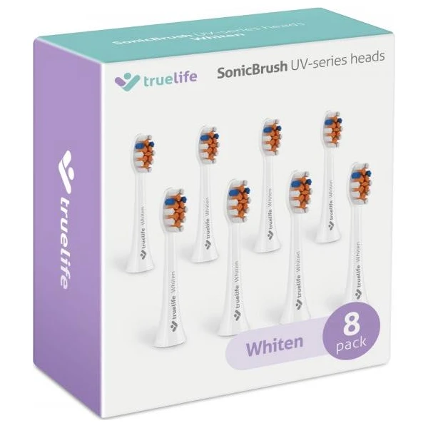 TrueLife SonicBrush UV Heads White Whiten 8 Pack - Zubné kefky - Obrázok ZCTG300401