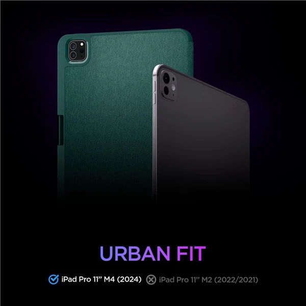 Spigen Urban Fit púzdro iPad Pro 11" (2025) polnočne zelené - Puzdra - Obrázok ZDE5000O01