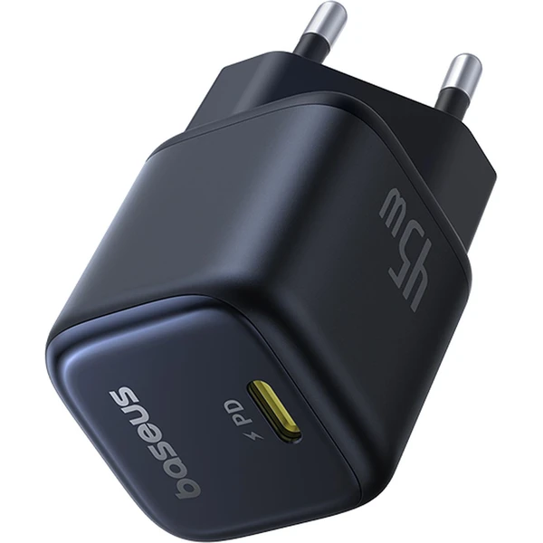 Rýchlonabíjačka do siete Baseus PicoGo GaN 45W USB-C PD čierna - Nabíjačky - Obrázok ZDGE000L01