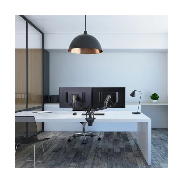 Ergotron LX Stolové ramená pre 2 monitory čierne 27' - Držiaky pre obrazovky - Obrázok ZDMB100501