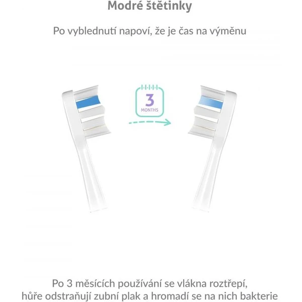 TrueLife SonicBrush UV Heads White Sensitive 8 Pack - Zubné kefky - Obrázok ZDTG300401
