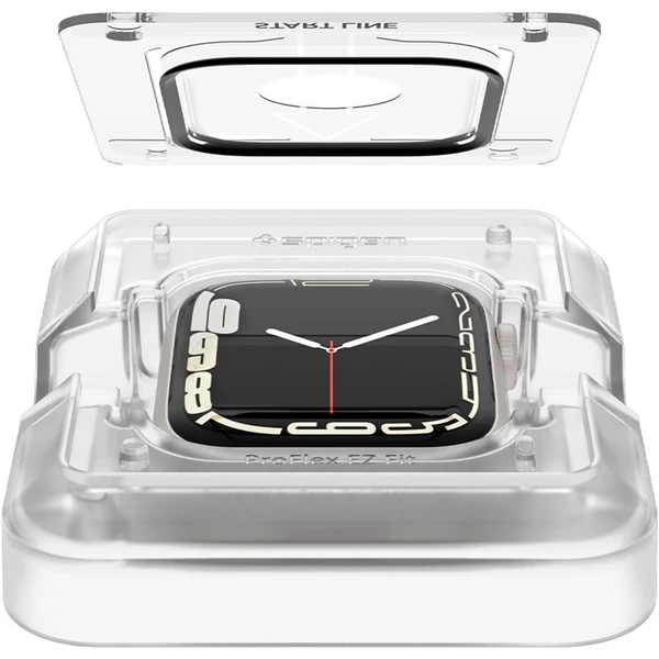 Spigen ProFlex EZ Fit 2 Pack sklo Apple Watch 9/8/7 (45mm) - Ochranné fólie a sklo - Obrázok ZE3W600301