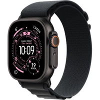 Apple Watch Ultra 3 (2025) 49mm Čierny titán s čiernym alpským ťahom M - Inteligentné hodinky