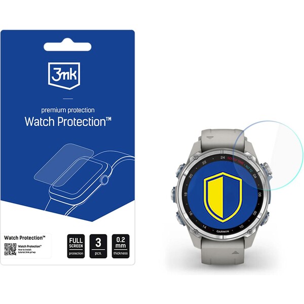 E-shop 3mk Watch Protection FlexibleGlass ochranné sklo Garmin Descent Mk3 / Mk3i (43mm)