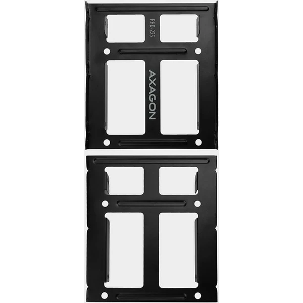 AXAGON RHD225 kovový rámček pre 2x 2.5' HDD/SSD do 3.5' pozícia montáž ventilátora - Rámiky na disky - Obrázok ZF7HF00101