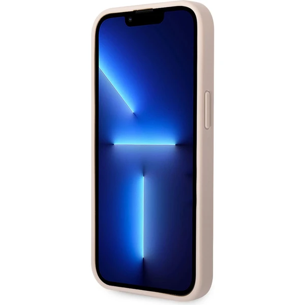 Guess PU 4G Metal Logo kryt iPhone 14 ružový - Puzdra - Obrázok ZFUF100501