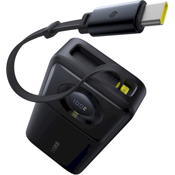 E-shop Baseus Powerbanka Free2Pull 20000mAh 65W s káblom USB-C čierna