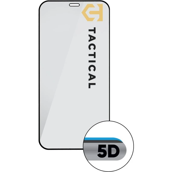 Tactical Glass Shield 5D sklo pre iPhone 12 Mini čierne - Ochranné fólie a sklo - Obrázok ZFY4000701