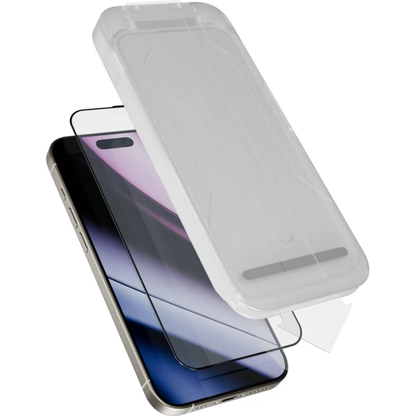 Epico ImpactCeramic sklo 3D Ultra-široké krytie s aplikátorom proti prachu pre iPhone 16 Pro - Ochranné fólie a sklo - Obrázok ZGGG000K01