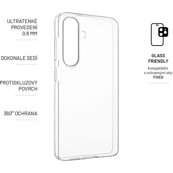 FIXED Skin ultratenký TPU kryt 0,6 mm Samsung Galaxy S24 číry - Puzdra - Obrázok ZH61000K01
