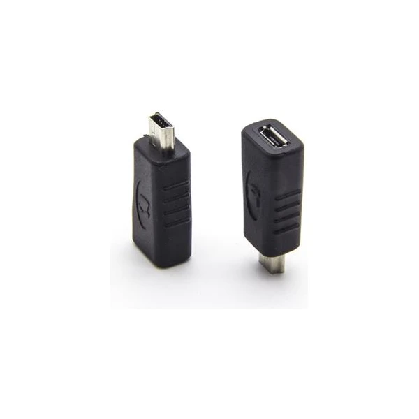 PremiumCord MicroUSB-B/Mini USB-B redukcia čierna - Káble a redukcie - Hlavný obrázok