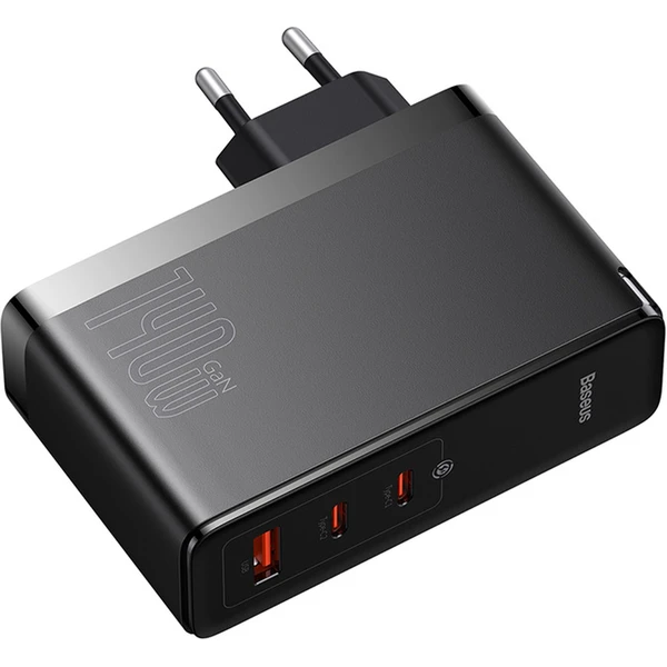 Rýchlonabíjačka do siete Baseus GaN5 Pro 140W 2x USB-C, 1x USB čierna - Nabíjačky - Obrázok ZHGE000L01