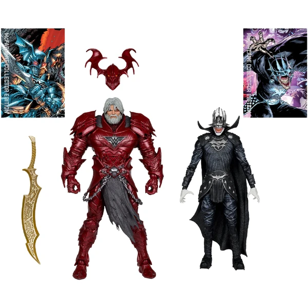 Akčné figúrky McFarlane DC - Batman Who Laughs (Knight Armor) & The Merciless (Dark Verse) 18 cm - Figúrky - Obrázok ZHHE000K01