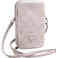 Guess PU 4G Triangle Logo Wallet Phone Bag Zipper ružový - Popruhy a crossbody