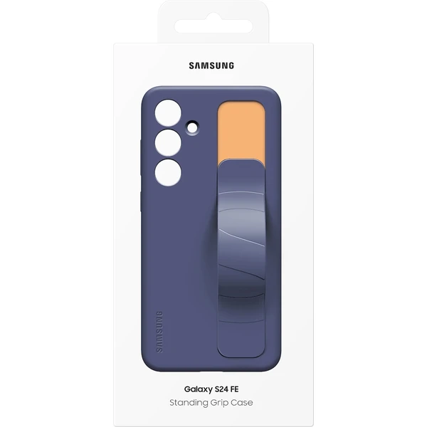 Samsung Standing Grip Case Galaxy S24 FE modrý/čierny - Puzdra - Obrázok ZI78000K01