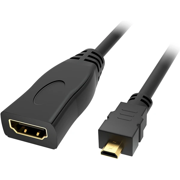 Akasa HDMI/MicroHDMI redukcia 0,25m čierna - Káble a redukcie - Obrázok ZJHK000K01