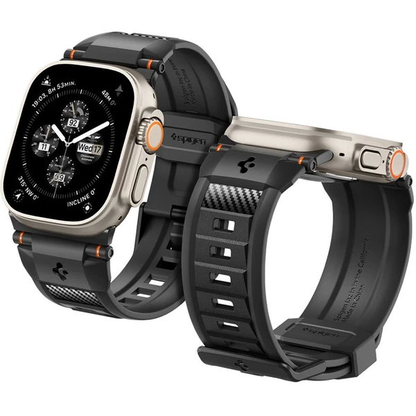 Spigen Rugged Ultra Band remienok Apple Watch 49/46/45/44/42mm matne čierny - Remienky - Obrázok ZKA1000P01