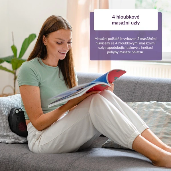 TrueLife RelaxBack B3 Charge masážny vankúš - Masážny prístroj - Obrázok ZL42000N01