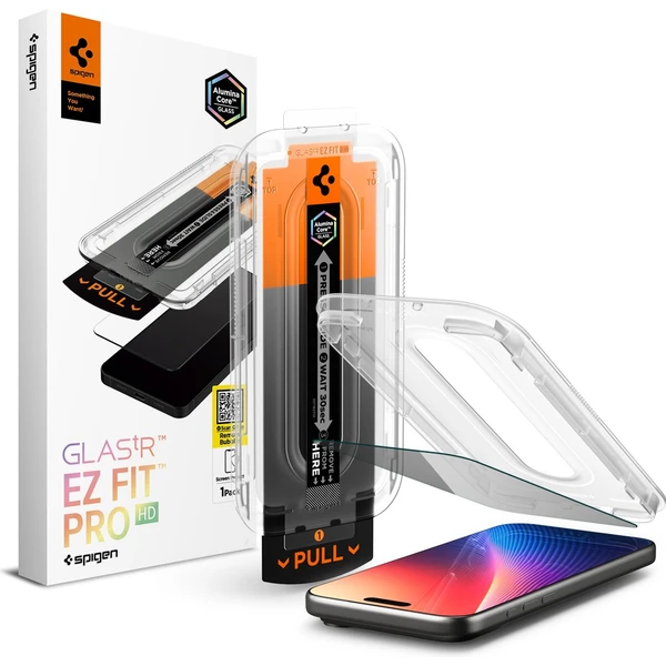 Spigen Glass TR EZ Fit Pro HD (Privacy) sklo iPhone 17 Pro/16 Pro/17 - Ochranné fólie a sklo - Hlavný obrázok