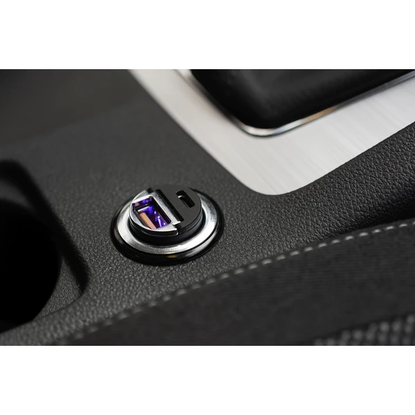 FIXED Mini autonabíjačka s USB-C/USB-A, PD a QC 3.0, 30W, čierna - Nabíjačky - Obrázok ZLVW600301
