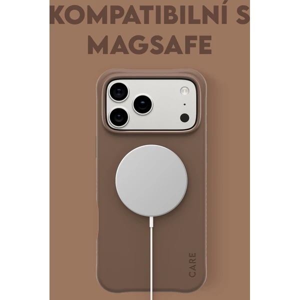 PanzerGlass® CARE Samba kryt s MagSafe Apple iPhone 17 Pro Max Espresso - Puzdra - Obrázok ZMDH000K01